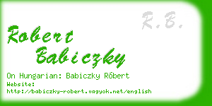 robert babiczky business card